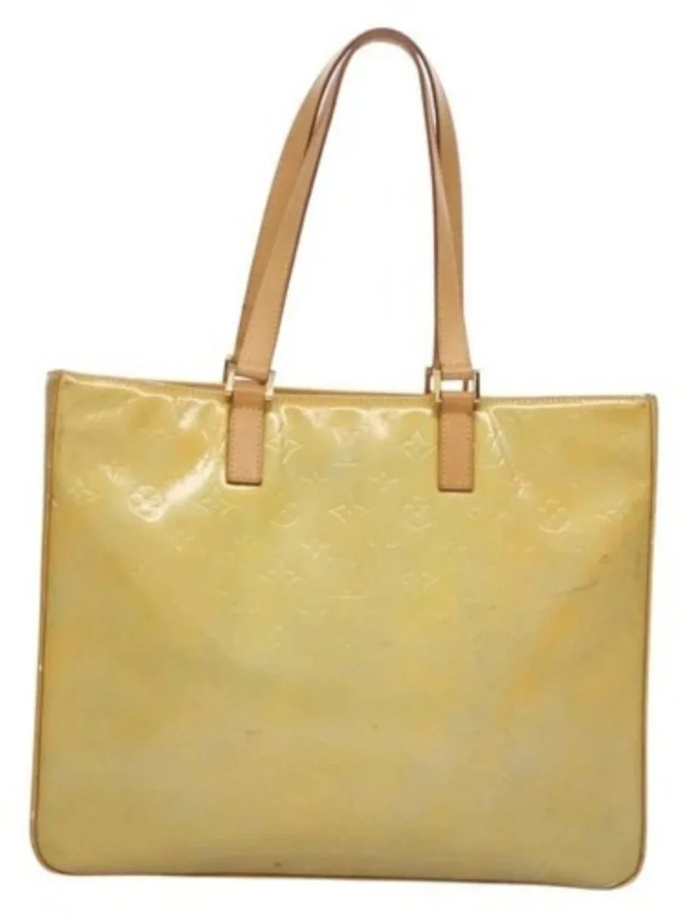 LOUIS VUITTON Monogram Vernis Columbus Tote Bag Gris M91028 LV Auth bs22929 - Picture 2 of 16